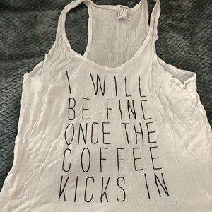 Forever 21 coffee tank!
